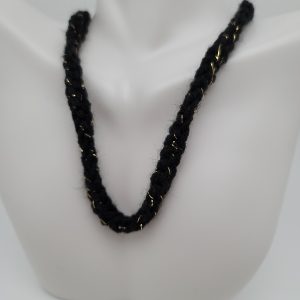 Black and Gold Sparkle Necklace