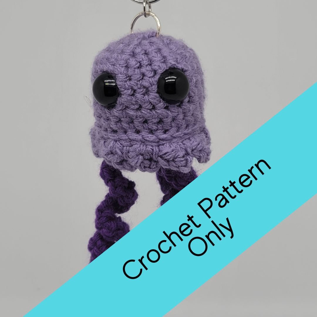 Crochet Pattern: Mini Jellyfish with Optional Clip