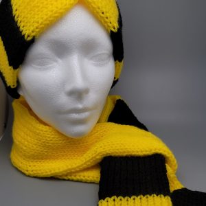Dual color Scarf and Earwarmer set