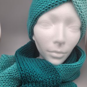 Single color Scarf and Earwarmer set