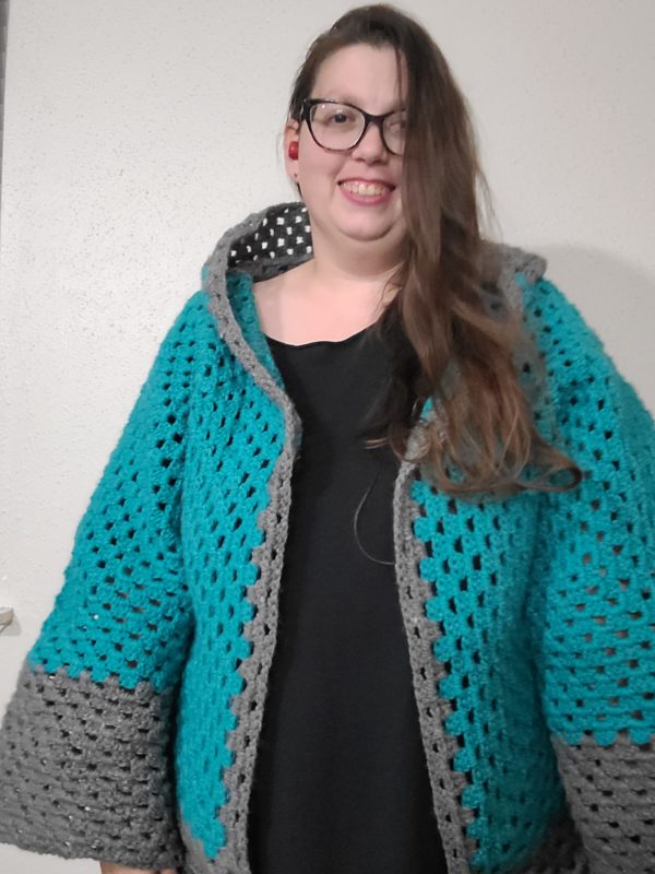 Hooded Hexi Cardigan - Image 4