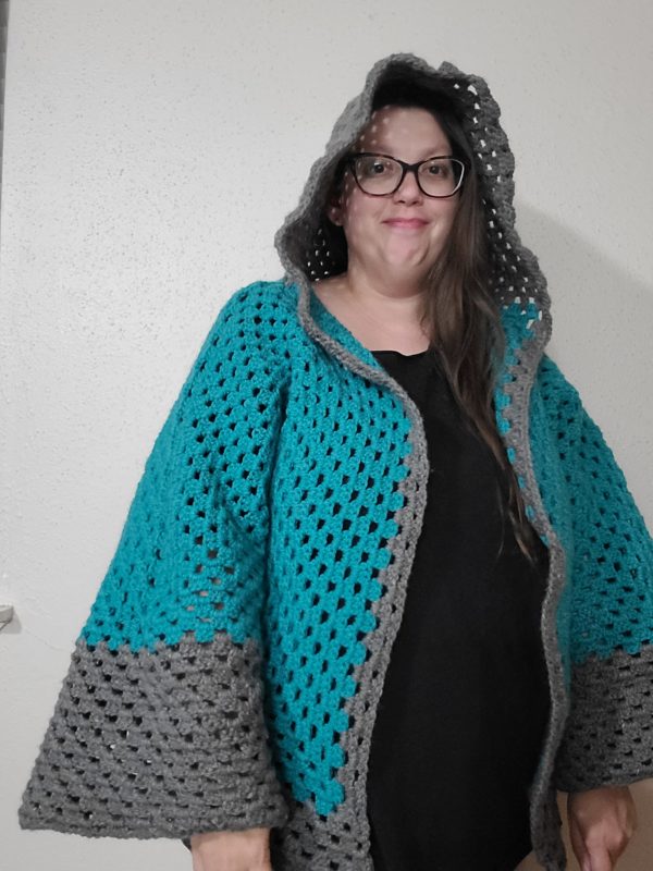 Hooded Hexi Cardigan - Image 2