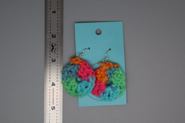 Papaya Circle Earrings - Image 3
